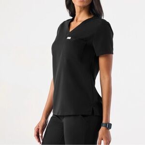 Figs Catarina One-Pocket Scrub Top Black Size XS/P